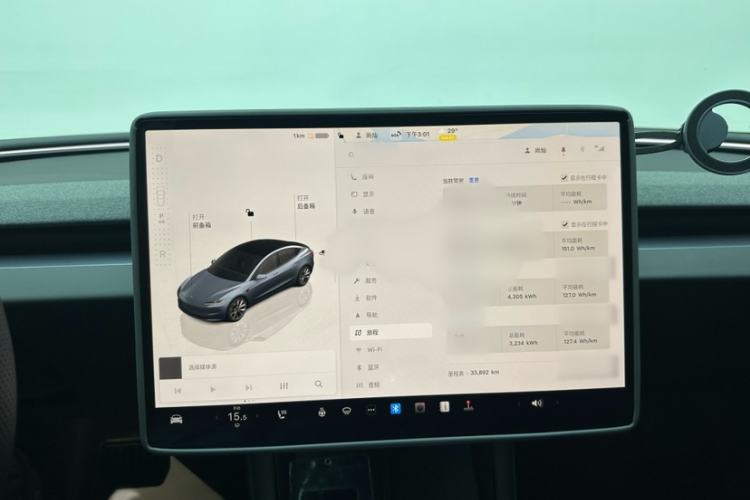 Used Tesla Model 3 2025 Rear-Wheel-Drive Version Audio And AC Panel