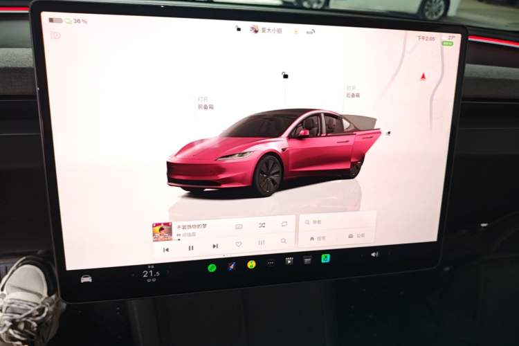 Used Tesla Model 3 2025 Rear-Wheel-Drive Version Audio And AC Panel