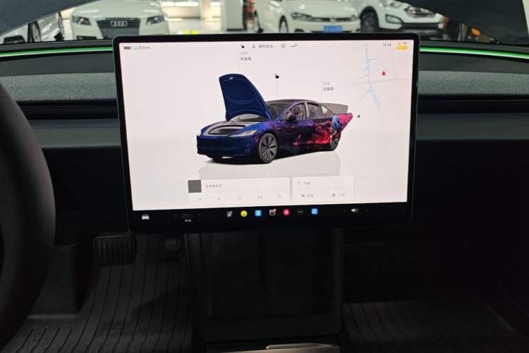 Used Tesla Model 3 2025 Rear-Wheel-Drive Version Audio And AC Panel