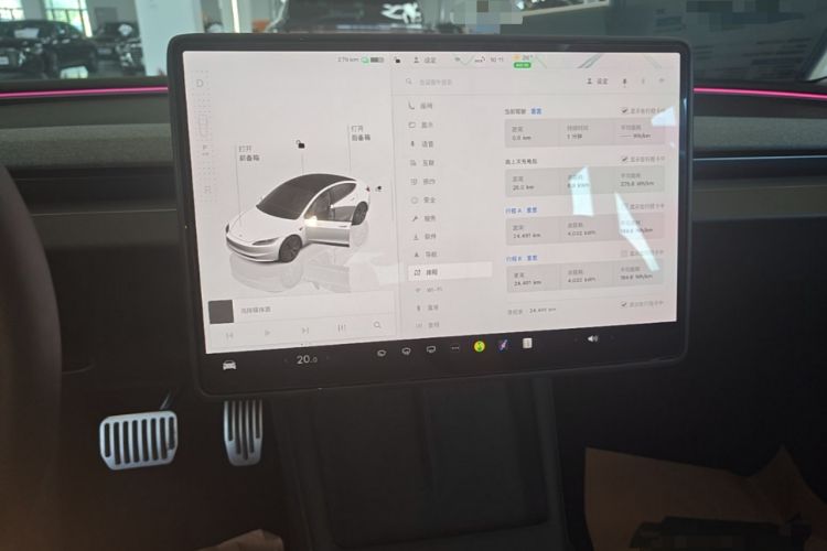 Used Tesla Model 3 2025 Rear-Wheel-Drive Version Audio And AC Panel