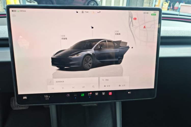 Used Tesla Model 3 2025 Rear-Wheel-Drive Version Audio And AC Panel