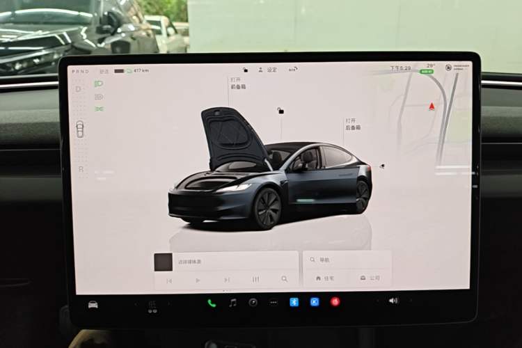 Used Tesla Model 3 2025 Rear-Wheel-Drive Version Audio And AC Panel