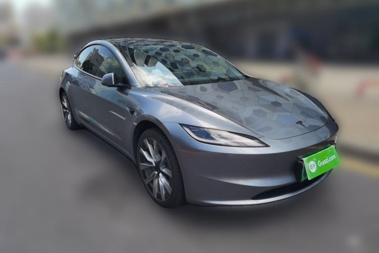 Used Tesla Model 3 2025 Model Revised Long-Range Rear-Wheel-Drive Version Front Right 45 Deg