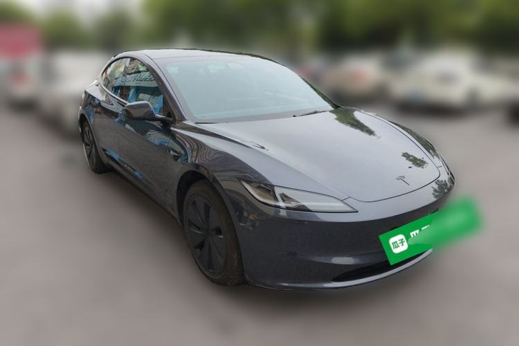 Used Tesla Model 3 2025 Model Revised Long-Range Rear-Wheel-Drive Version Front Right 45 Deg