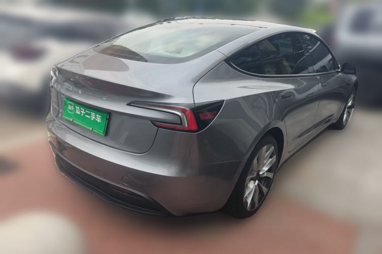 Used Tesla Model 3 2025 Model Long-Range Rear-Wheel-Drive Version Rear Right 45 Deg