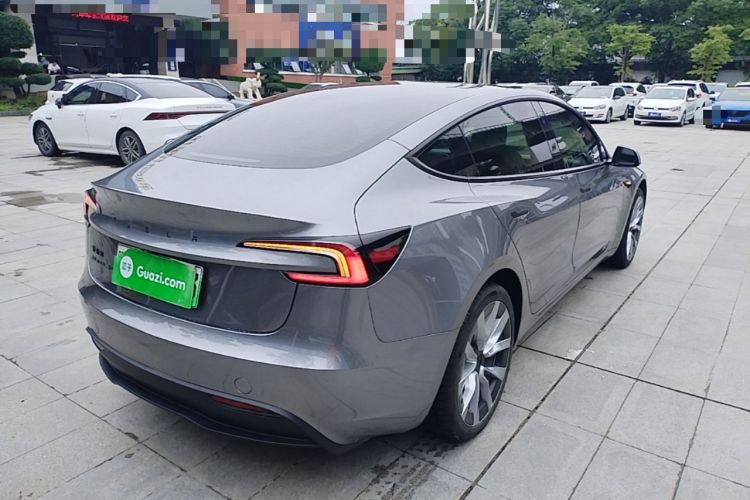 Used Tesla Model 3 2025 Model Long-Range Rear-Wheel-Drive Version Rear Right 45 Deg