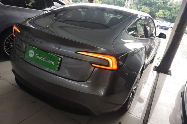 Used Tesla Model 3 2025 Model Long-Range Rear-Wheel-Drive Version Rear Right 45 Deg