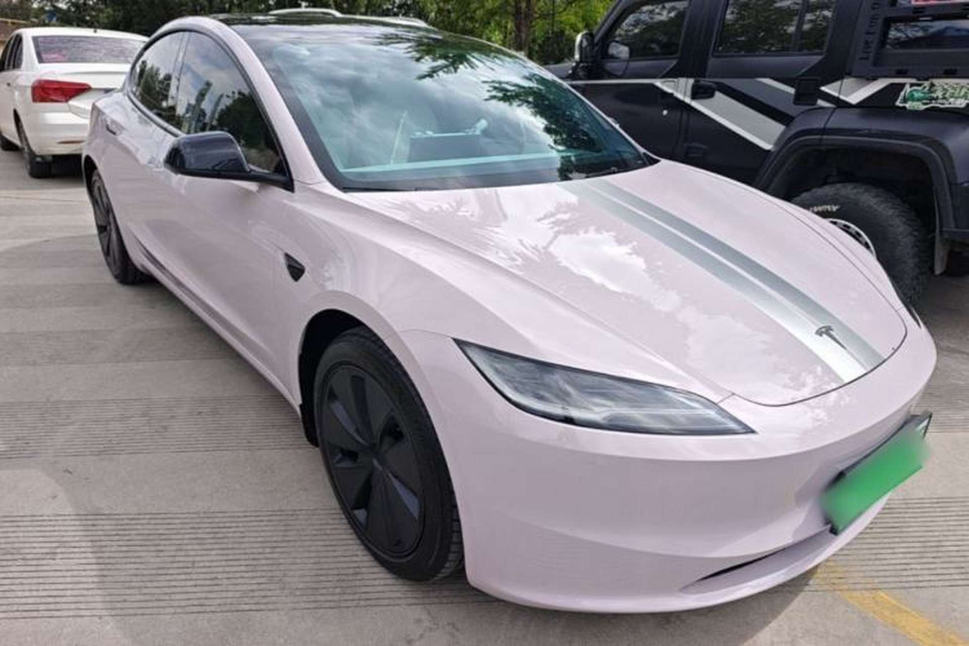 Used Tesla Model 3 2025 Model Revised Rear-Wheel-Drive Version Front Right 45 Deg