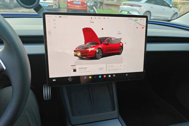 Used Tesla Model 3 2025 Model Long-Range Rear-Wheel-Drive Version Audio And AC Panel