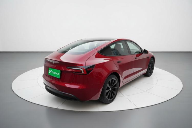 Used Tesla Model 3 2025 Model Long-Range Rear-Wheel-Drive Version Rear Right 45 Deg