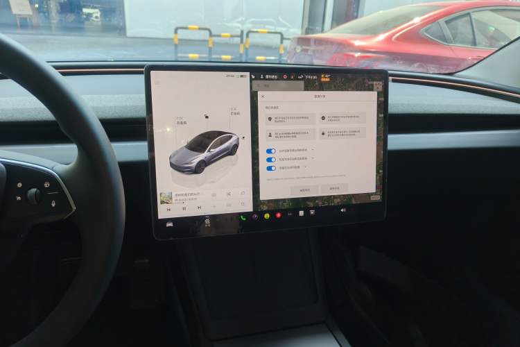 Used Tesla Model 3 2025 Rear-Wheel-Drive Version Audio And AC Panel