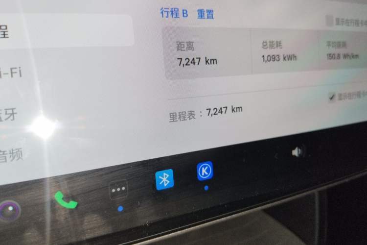 Used Tesla Model 3 2025 Rear-Wheel-Drive Version Odometer Close Up