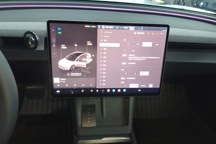 Used Tesla Model 3 2025 Model Revised Long-Range Rear-Wheel-Drive Version Audio And AC Panel