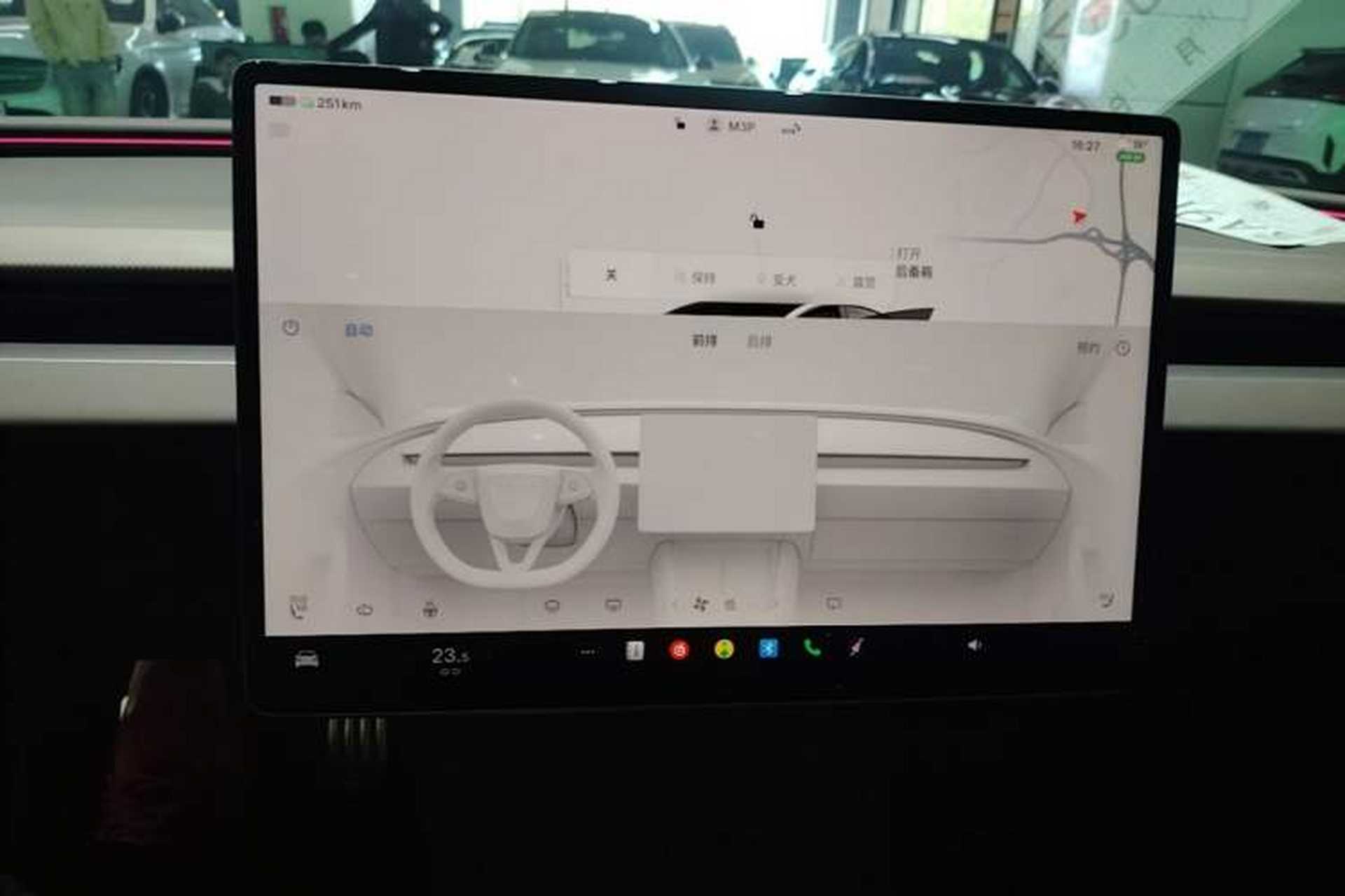 Used Tesla Model 3 2025 Model High-Performance All-Wheel-Drive Version Audio And AC Panel