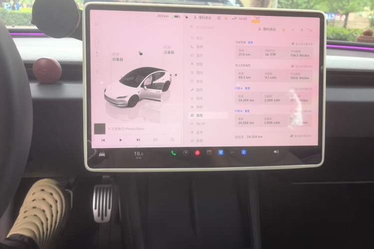 Used Tesla Model 3 2025 Rear-Wheel-Drive Version Audio And AC Panel