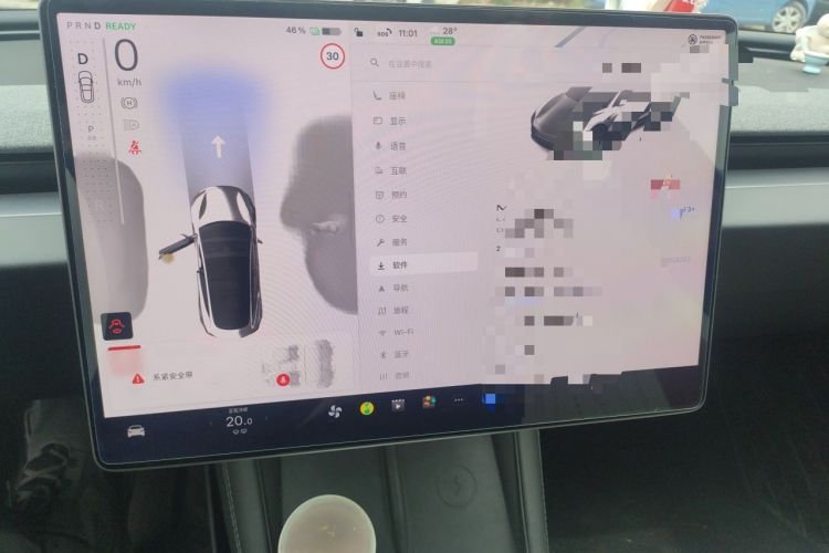 Used Tesla Model 3 2025 Model Revised Long-Range All-Wheel-Drive Version Audio And AC Panel