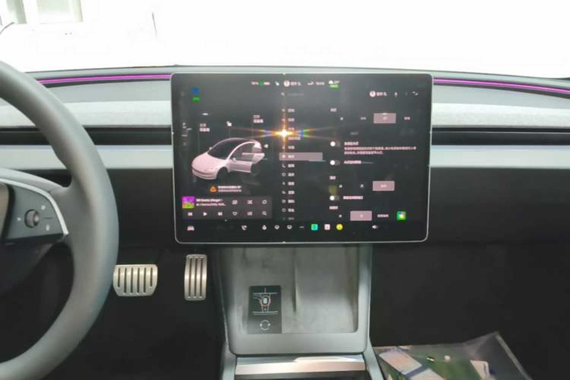 Used Tesla Model 3 2025 Model Revised Long-Range All-Wheel-Drive Version Audio And AC Panel