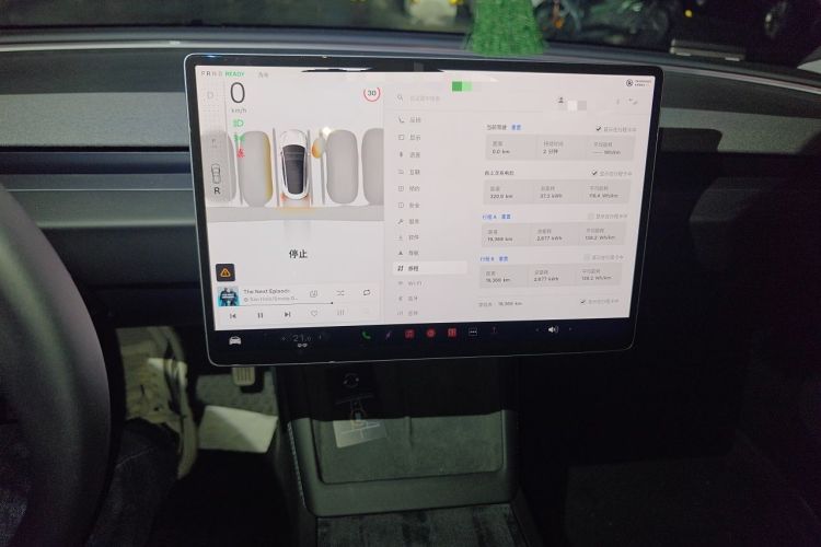 Used Tesla Model 3 2025 Long-Range All-Wheel-Drive Version Audio And AC Panel