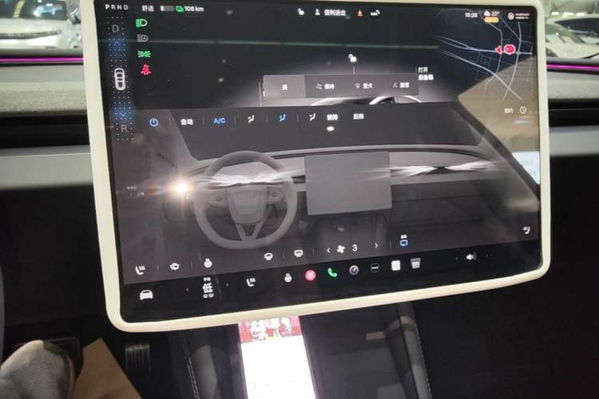 Used Tesla Model 3 2025 Rear-Wheel-Drive Version Audio And AC Panel