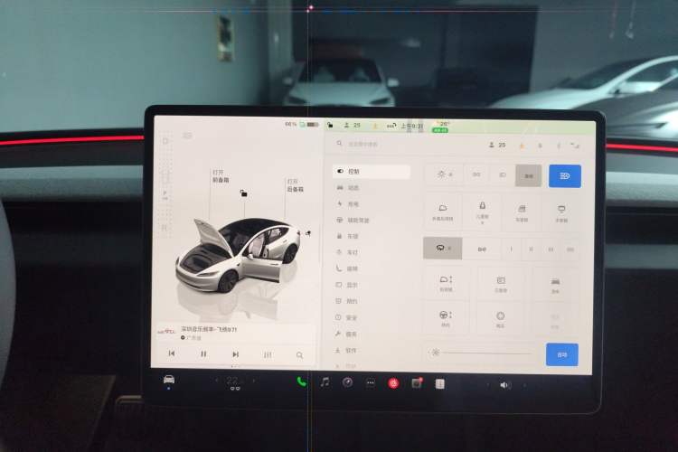 Used Tesla Model 3 2025 Long-Range All-Wheel-Drive Version Audio And AC Panel