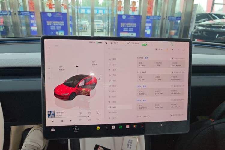 Used Tesla Model 3 2025 Rear-Wheel-Drive Version Audio And AC Panel