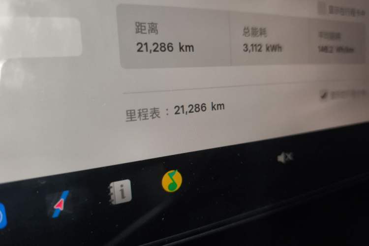 Used Tesla Model 3 2025 Model Long-Range Rear-Wheel-Drive Version Odometer Close Up