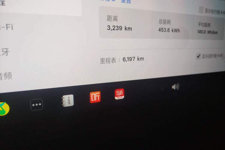 Used Tesla Model 3 2025 Long-Range All-Wheel-Drive Version Odometer Close Up