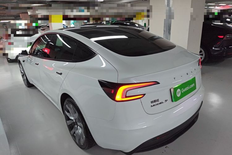 Used Tesla Model 3 2025 Model Revised Long-Range Rear-Wheel-Drive Version Rear Left 45 Deg