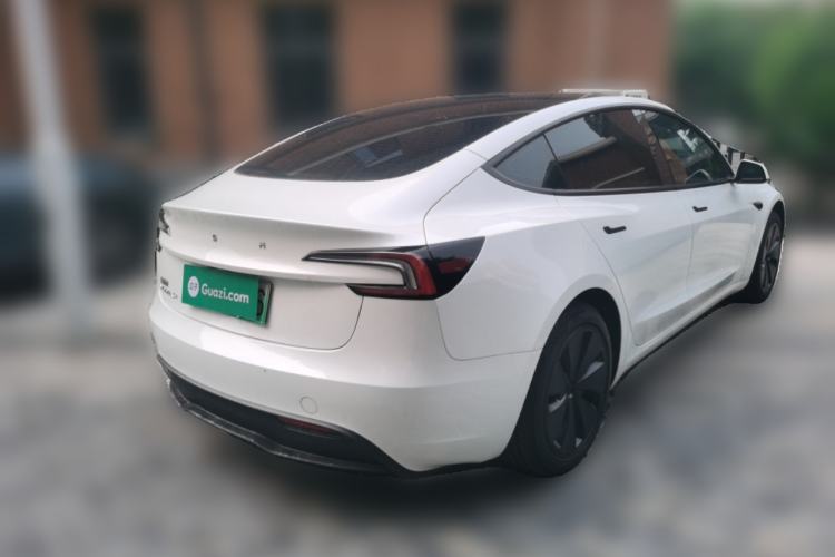 Used Tesla Model 3 2025 Model Long-Range Rear-Wheel-Drive Version Rear Right 45 Deg