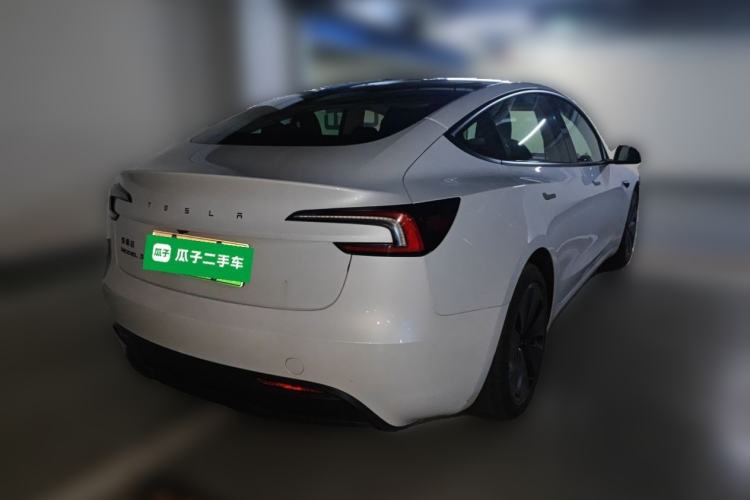 Used Tesla Model 3 2025 Model Revised Long-Range Rear-Wheel-Drive Version Rear Right 45 Deg