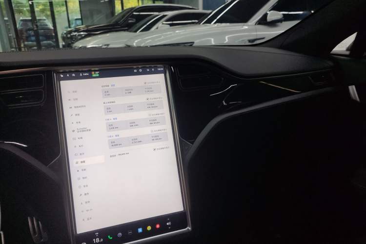 Used Tesla Model S 2017 S 75D Standard Range Edition Audio And AC Panel