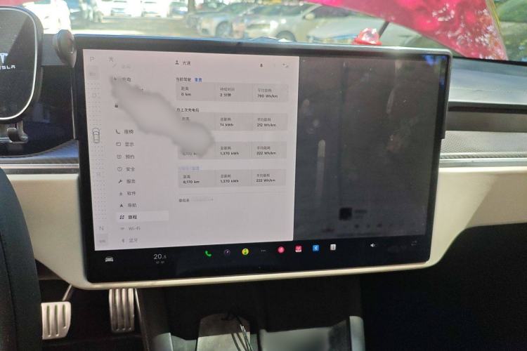 Used Tesla Model S 2023 Three-Motor All-Wheel-Drive Plaid Version Audio And AC Panel