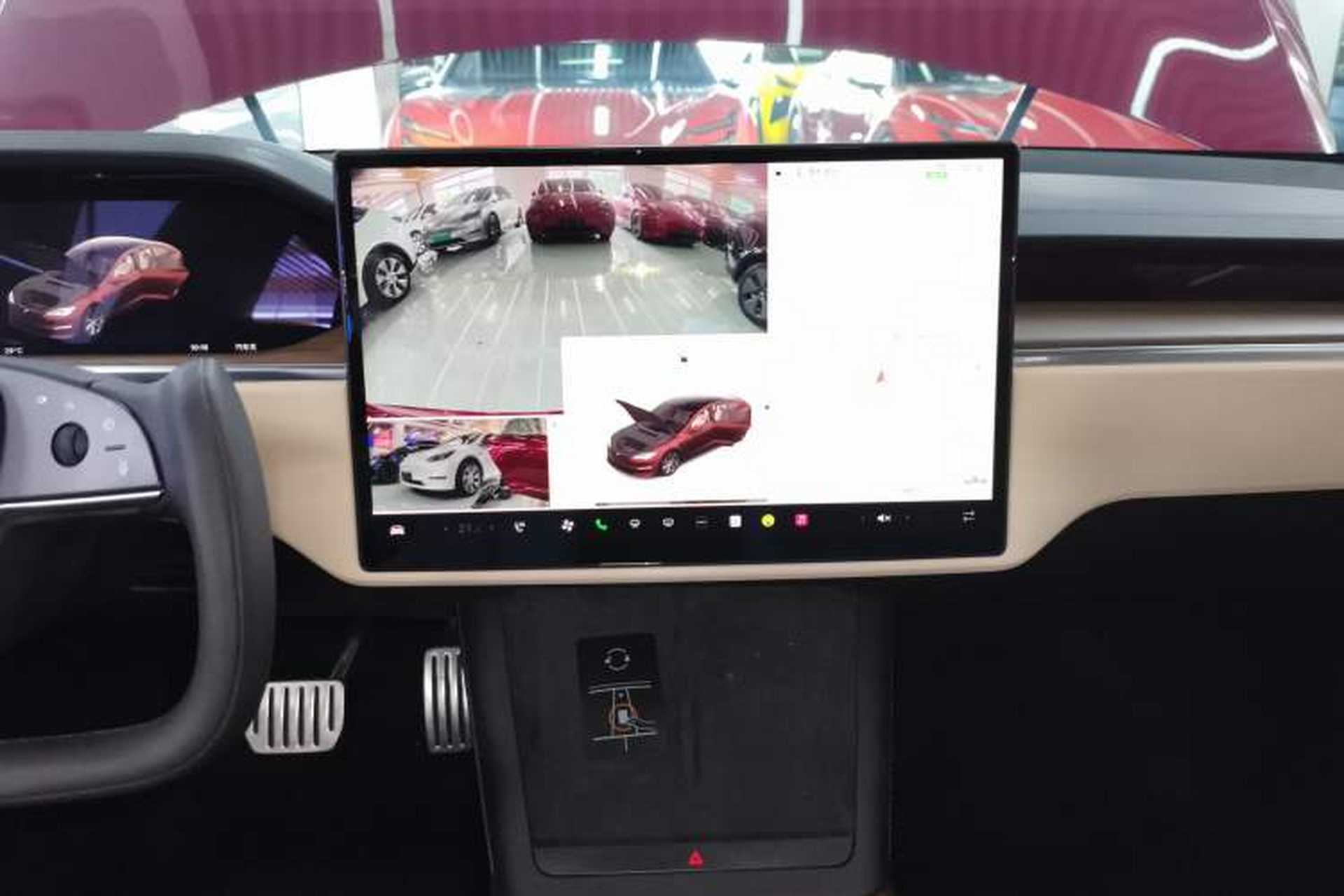 Used Tesla Model S 2023 Dual-Motor All-Wheel-Drive Version Audio And AC Panel