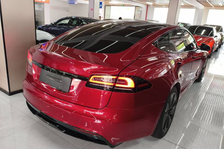 Used Tesla Model S 2023 Dual-Motor All-Wheel-Drive Version Rear Right 45 Deg