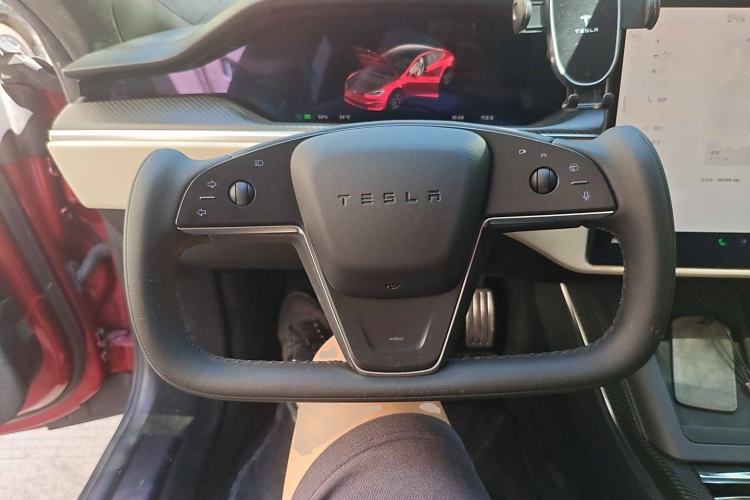 Used Tesla Model S 2023 Three-Motor All-Wheel-Drive Plaid Version Steering Wheel