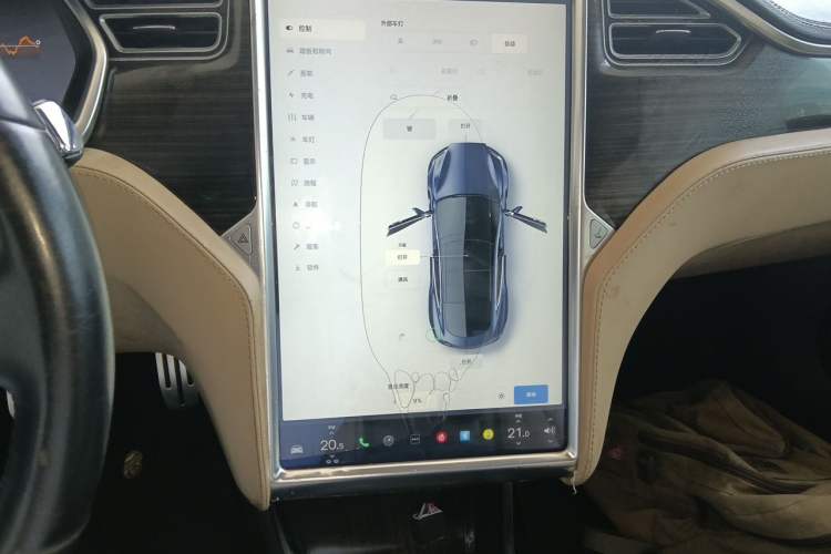Used Tesla Model S 2014 S P85 Audio And AC Panel