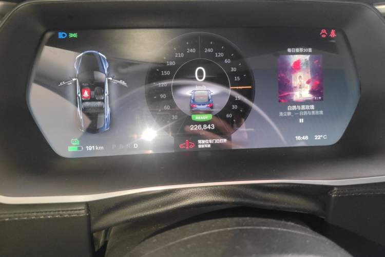 Used Tesla Model S 2014 S 60 Odometer Close Up