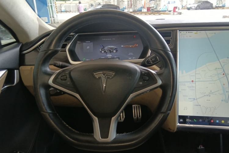 Used Tesla Model S 2014 S P85 Steering Wheel