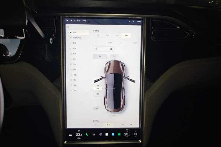 Used Tesla Model S 2014 S 85 Audio And AC Panel