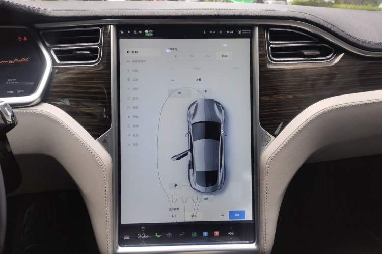 Used Tesla Model S 2014 S 85 Audio And AC Panel
