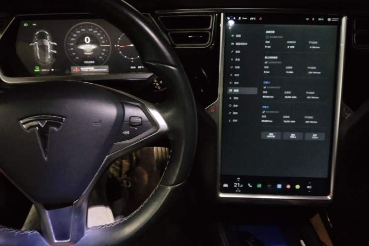 Used Tesla Model S 2014 S P85 Audio And AC Panel