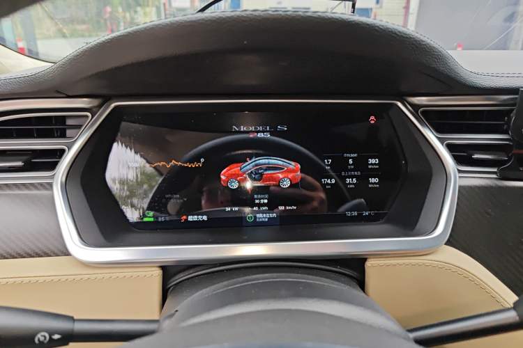Used Tesla Model S 2014 S P85 Instrument Cluster