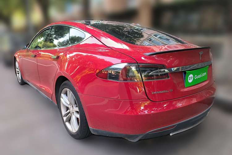Used Tesla Model S 2014 S P85 Rear Left 45 Deg