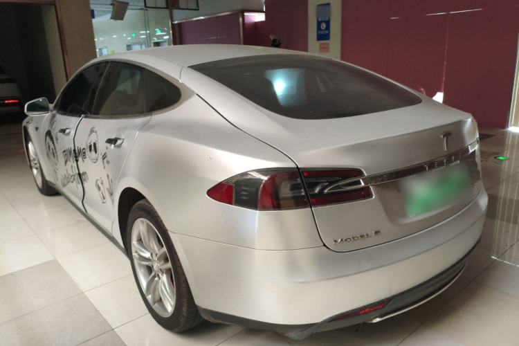 Used Tesla Model S 2014 S P85 Rear Left 45 Deg