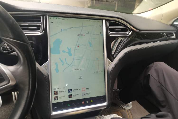 Used Tesla Model S 2014 S P85 Audio And AC Panel