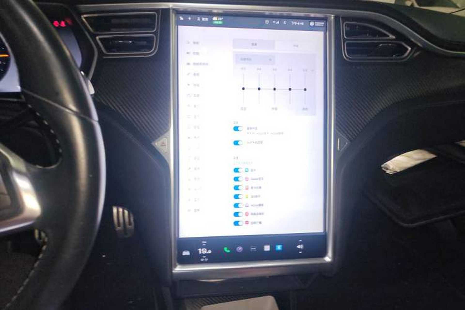 Used Tesla Model S 2014 S P85 Audio And AC Panel
