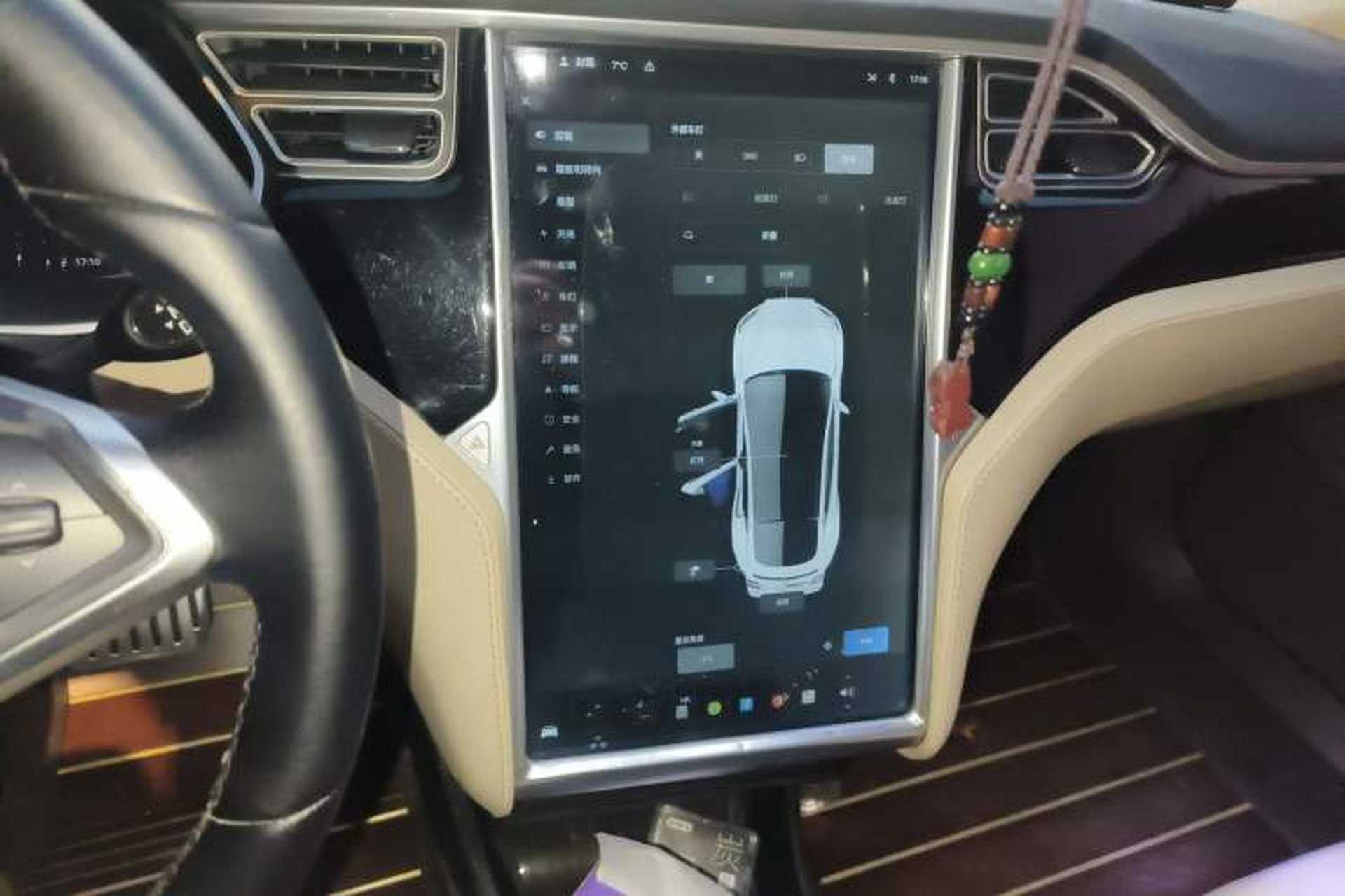 Used Tesla Model S 2014 S P85 Audio And AC Panel