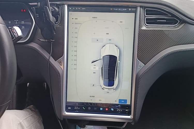 Used Tesla Model S 2014 S P85 Audio And AC Panel