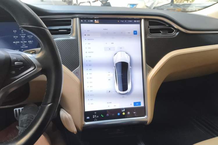 Used Tesla Model S 2014 S P85 Audio And AC Panel