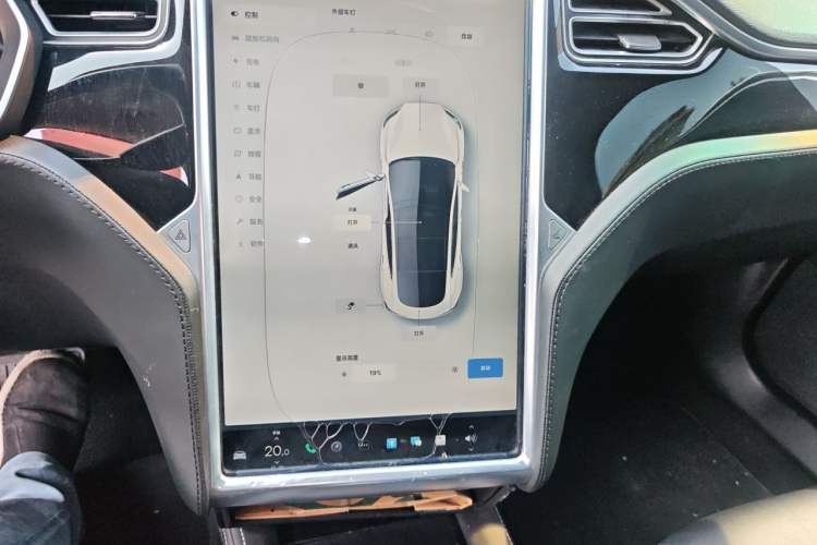 Used Tesla Model S 2014 S 85 Audio And AC Panel